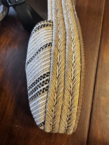 Naturalizer Waverly Espadrille Sommerschuh Knöchelriemen schwarz/gestreift Größe 7,5 - Bild 8 von 12