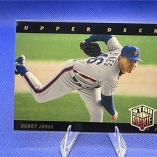 Upper Deck 1993 Bobby Jones Star Rookie #19 New York Mets Baseball Card. rookie card picture
