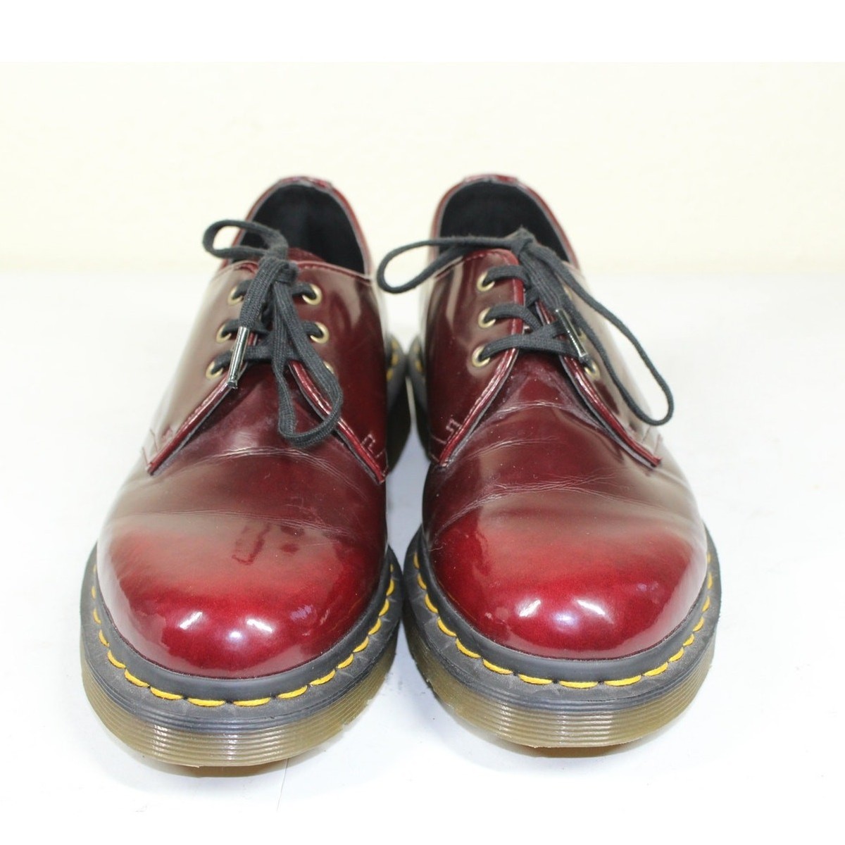 Dr Martens 1461 Cherry Red Oxford Rub Off Vegan Oxfords Shoes Mens