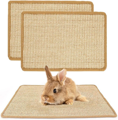 Bunny Scratch Pads, Sisal Rabbit Scratching Pad, Natural Rabbit Resting Mats for