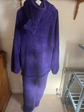 Teletubbies Tinky Winky Adult Purple Fleece Fancy Dress Costume Size XL
