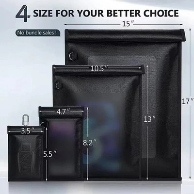 RFID Signal Blocking Tasche Handy Geldbörse Abschirmung Blocker Etui Faraday Tasche
