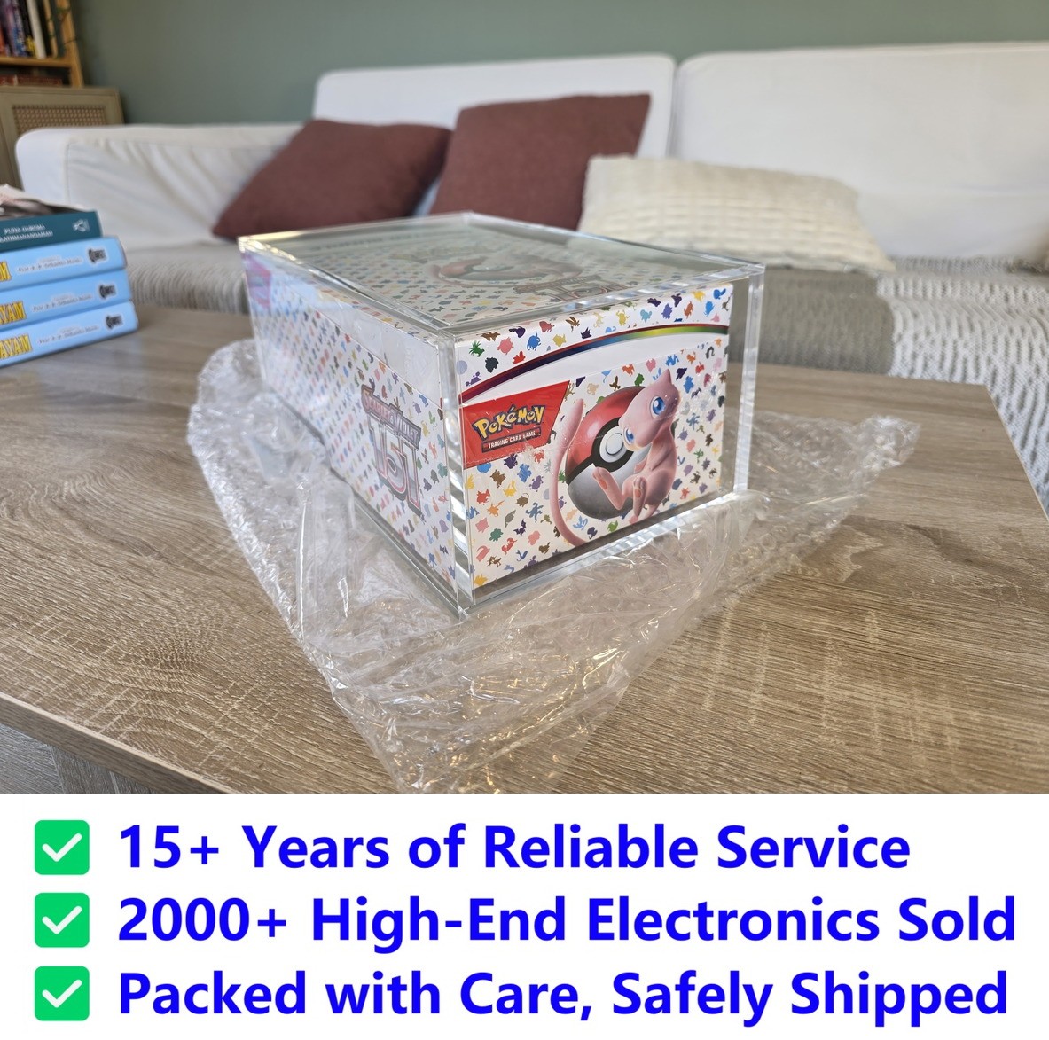 151 booster display box Pokemon TCG 151 Factory Sealed Booster Bundle Display + Magnetic Acrylic  Case