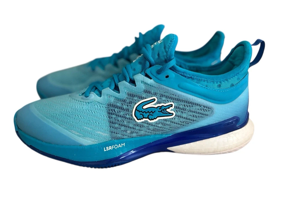 Lacoste AG-LT23 Lite Tennis Shoes/Sneakers Blue Women US 9.5 - Image 2 of 4