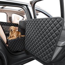 Dog Car Seat Cover for Back Seat - Hard Bottom Back Seat Extender for Dogs, W...