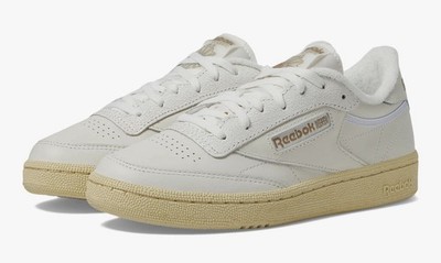 Reebok, Club C85, Women's Sneakers, Chalk White, Shoe Size W 11