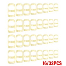 16/32 PCS Oval Finger Splints Trigger Finger Kit for Size 5,6,7,8,9,10,11,12 US