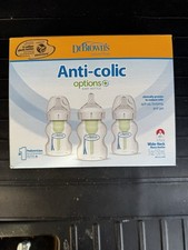Dr. Browns Anti-Colic Options Wide Neck Bottles 5 oz Clear PACK of 3