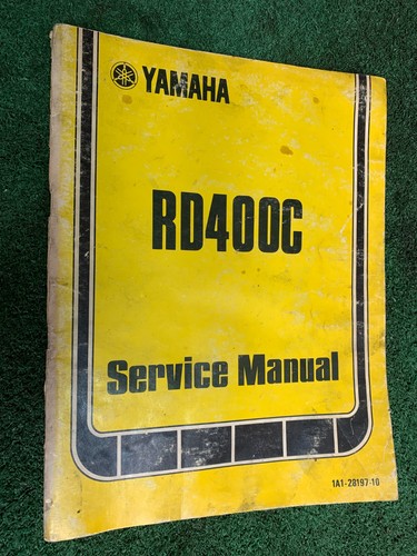 1976 Yamaha RD400C Service Shop Manual 76 RD 400 C - Genuine Original Vintage OE