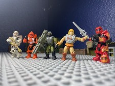 Halo Mega Construx Halo Heroes, Halo Wars 2 Marine, Lote He-Man