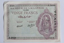 20 Francs Algerian banknote, May 7, 1945, mint condition (57935)