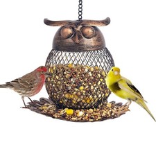 Outdoor Garden Wild Bird Feeder Hanging Feeders Heavy Duty Copper Metal Mesh