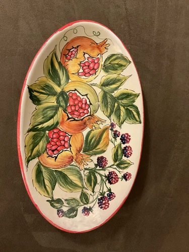 Cer Arte Pascal Ravello Dip A Mano Oval Dish