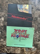Zoda's Revenge: Star Tropics II 2 Authentic Nintendo NES NRMT game w manual & dc