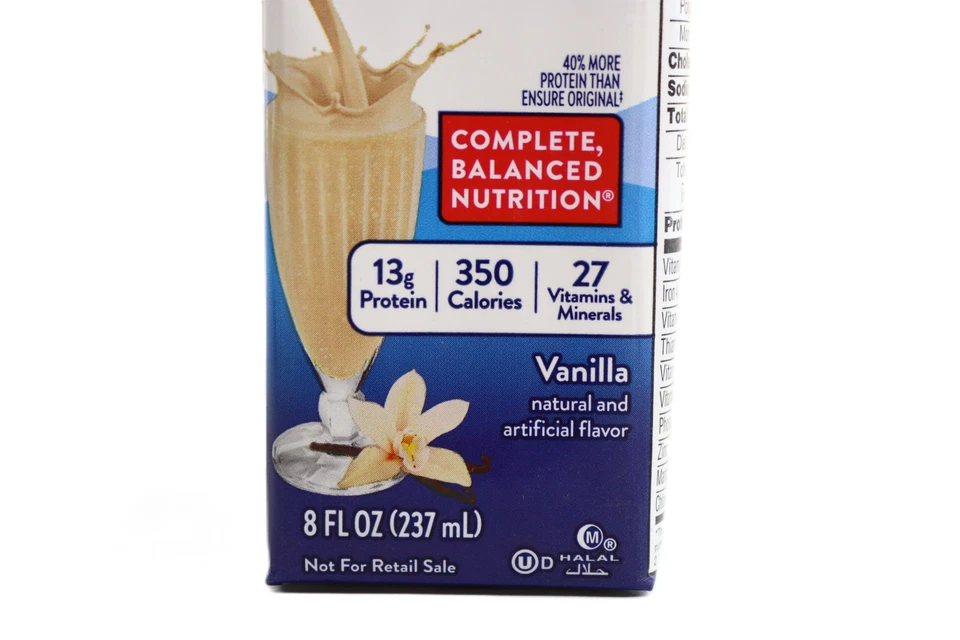 Ensure® Plus Vanilla Oral Supplement  8 oz. Carton [ Pack of 10 ] Exp 3/1/2026 - Image 3 of 3