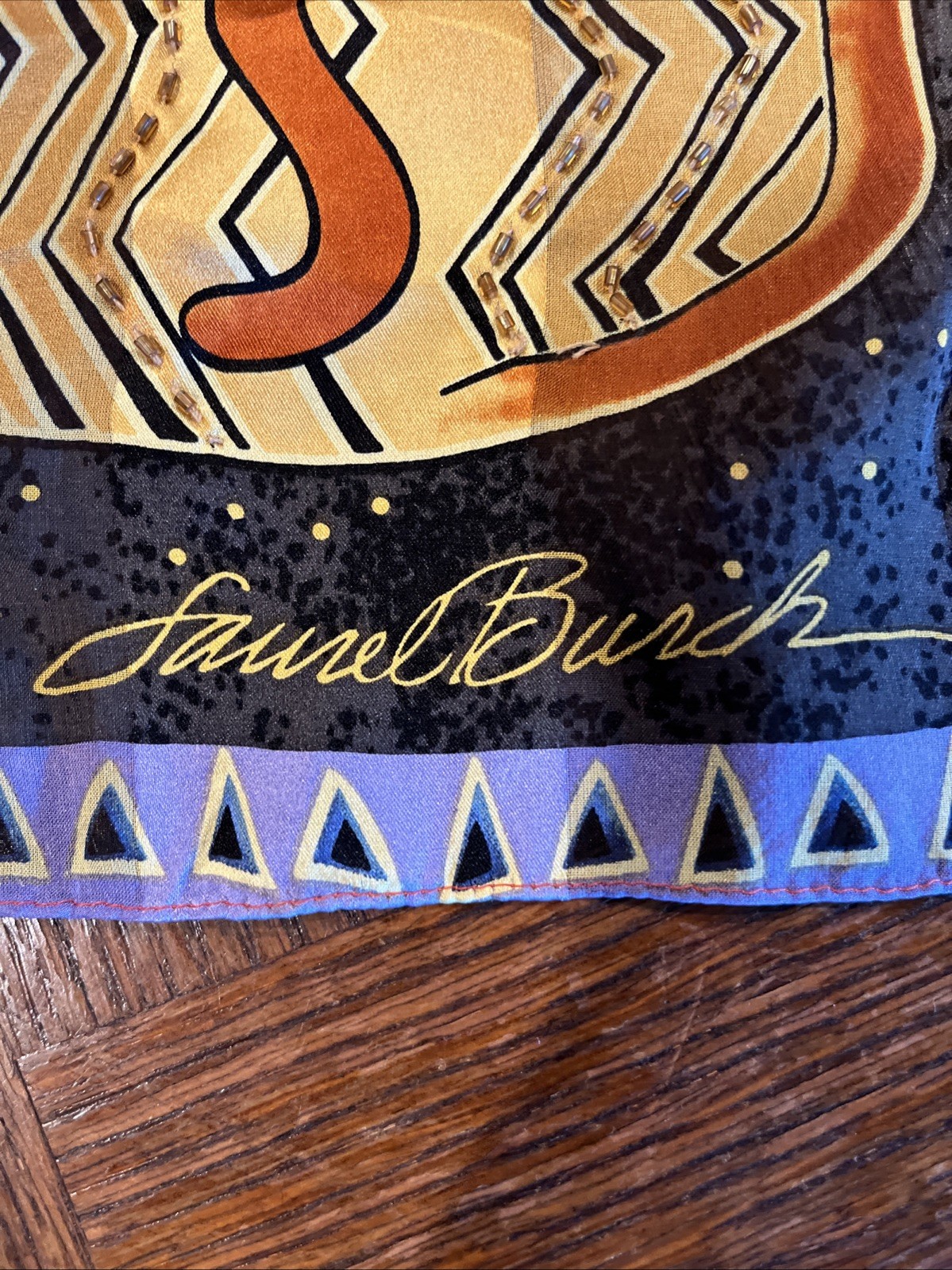 Laurel Burch 100% Silk Rectangular Scarf Cats Kit… - image 7