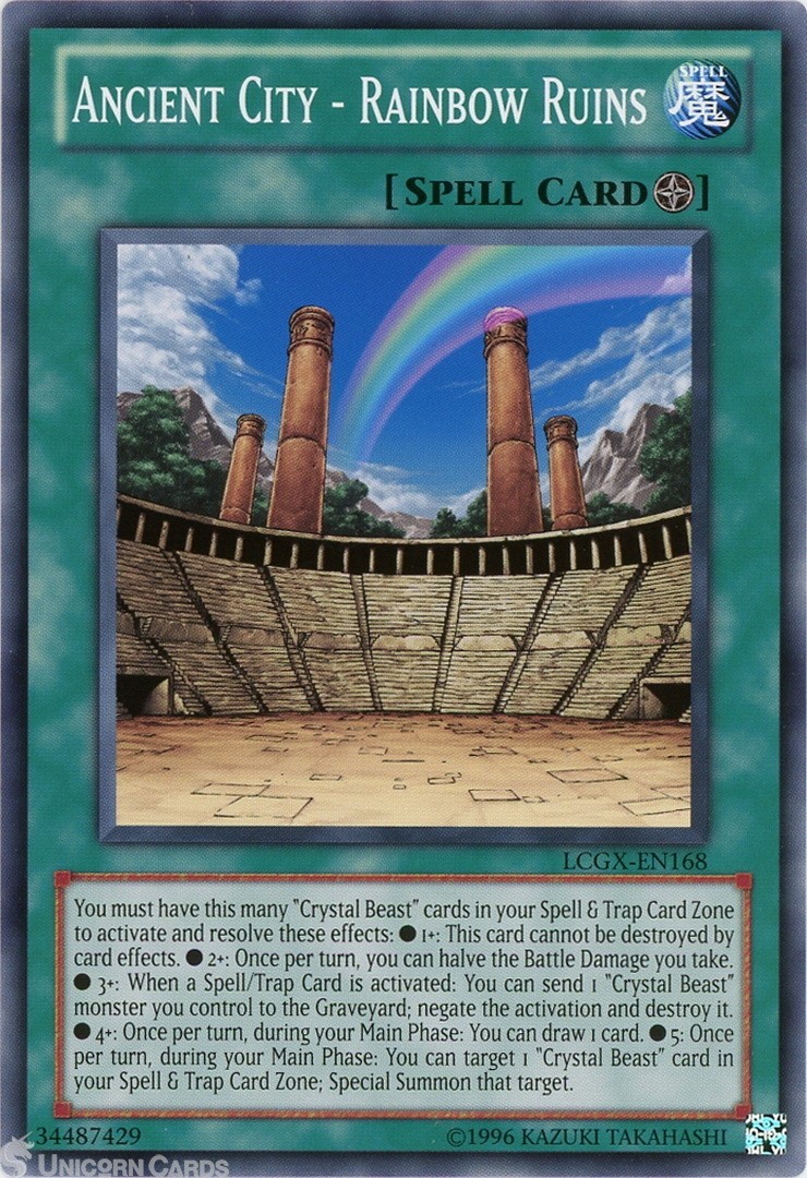 LCGX-EN168 Ancient City - Rainbow Ruins Common UNL Edition Mint YuGiOh Card