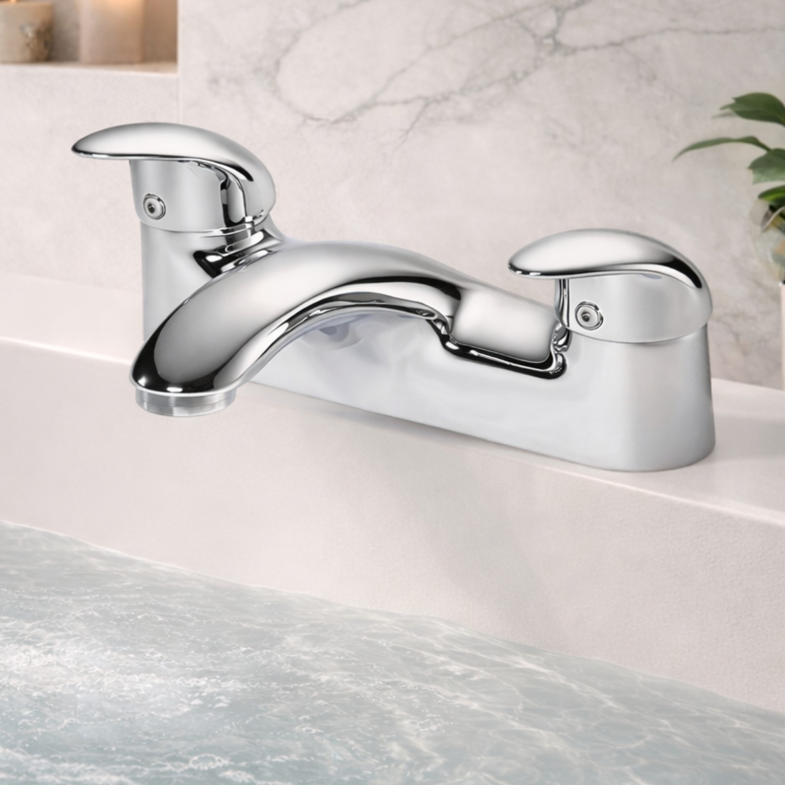 Signia Bath Filler Tap Chrome – Dual Lever
