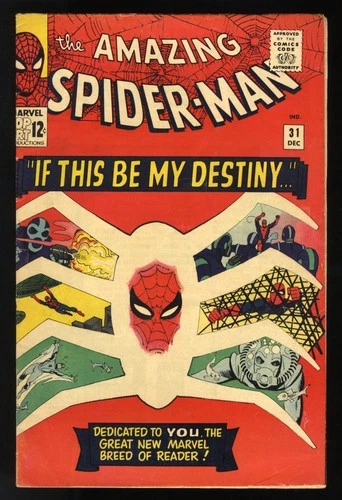 Amazing Spider-Man #31 VG/FN 5.0 1st Appearance Gwen Stacy!! Marvel 1965