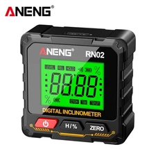 ANENG Magnetic Digital Level Box LCD Angle Finder Protractor Inclinometer Gauge