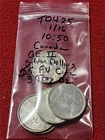 $5 Face Value Canada CIRC. MIXED Q.E II Silver Dollars 3 Troy Ounces      #T0425