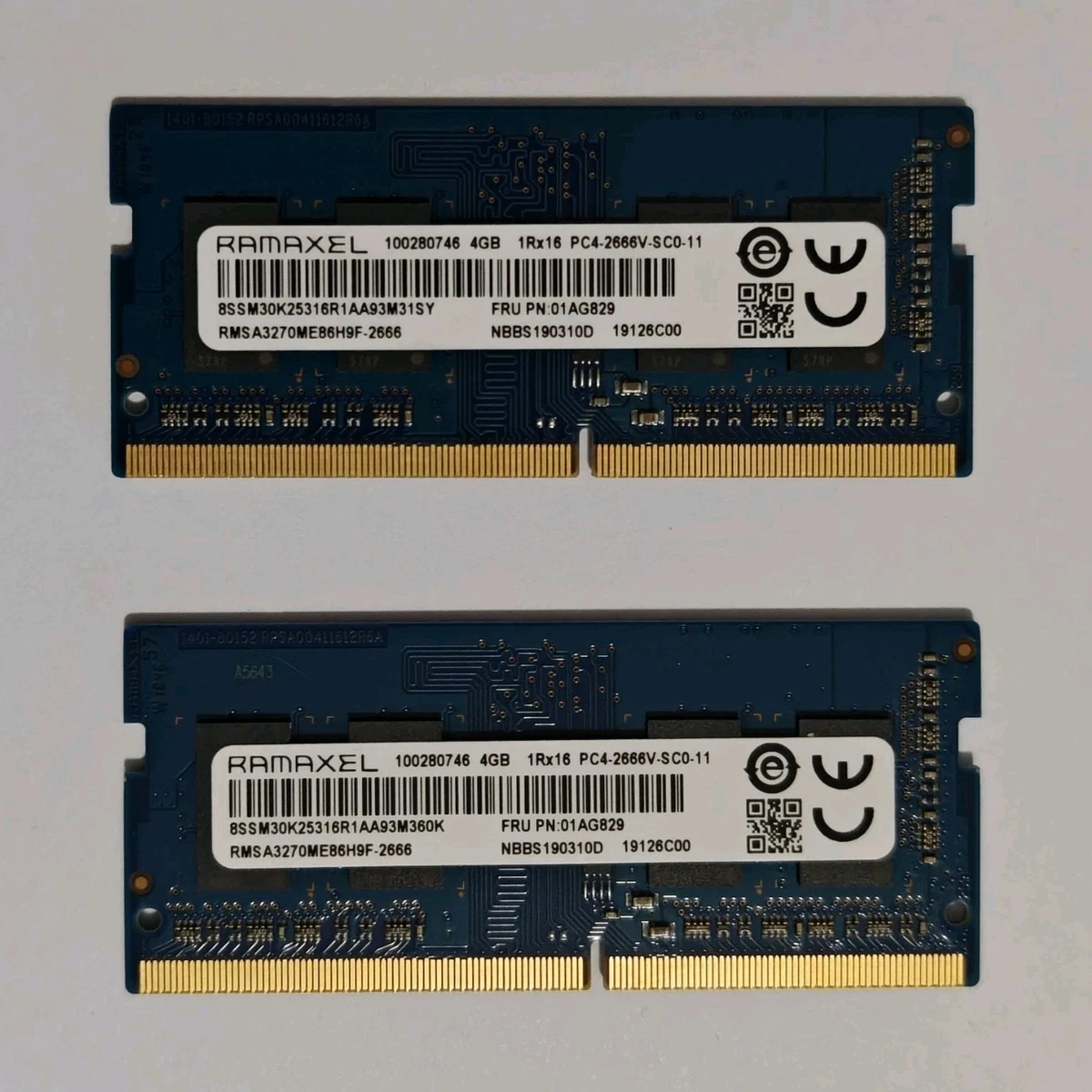 DDR4 SDRAM Ramaxel 4 GB Capacity per Module Memory (RAM) for sale