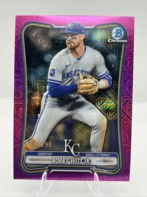 2026 Bowman Chrome Bobby Witt Jr #25 Fuchsia/Pink Mojo Refractor /299 KC Royals