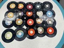 Lot Of 25 7 Inch Vinyl Records Random Selection On Vinyl Record LP Black