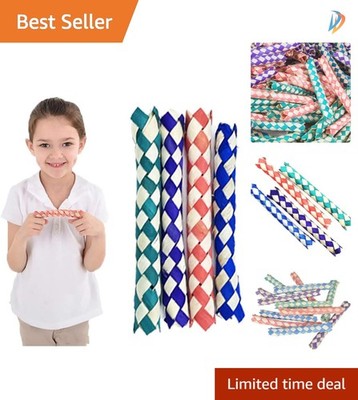 Fun 12-Pack Classic Chinese Finger Traps - Perfect for Unique Party Favors