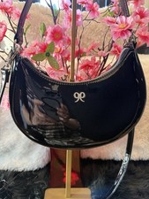 Black Nine West Small Cross Body Patent Leather