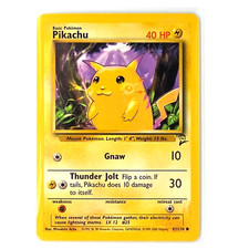 Pokémon Pikachu 087/130 Base Set 2 Common Regular Basic 40 HP English