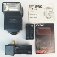 VIVITAR Auto Thyristor 550FD Flash Pentax K10...