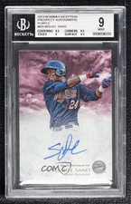 2013 Bowman Inception Prospect Purple 3/5 Miguel Sano #PA-MS BGS 9 MINT Auto 0s3