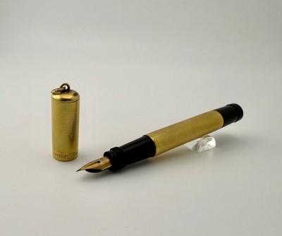 Antique Waterman's Ideal 42 1/2 V Safety Gold Overlay Fountain Pen