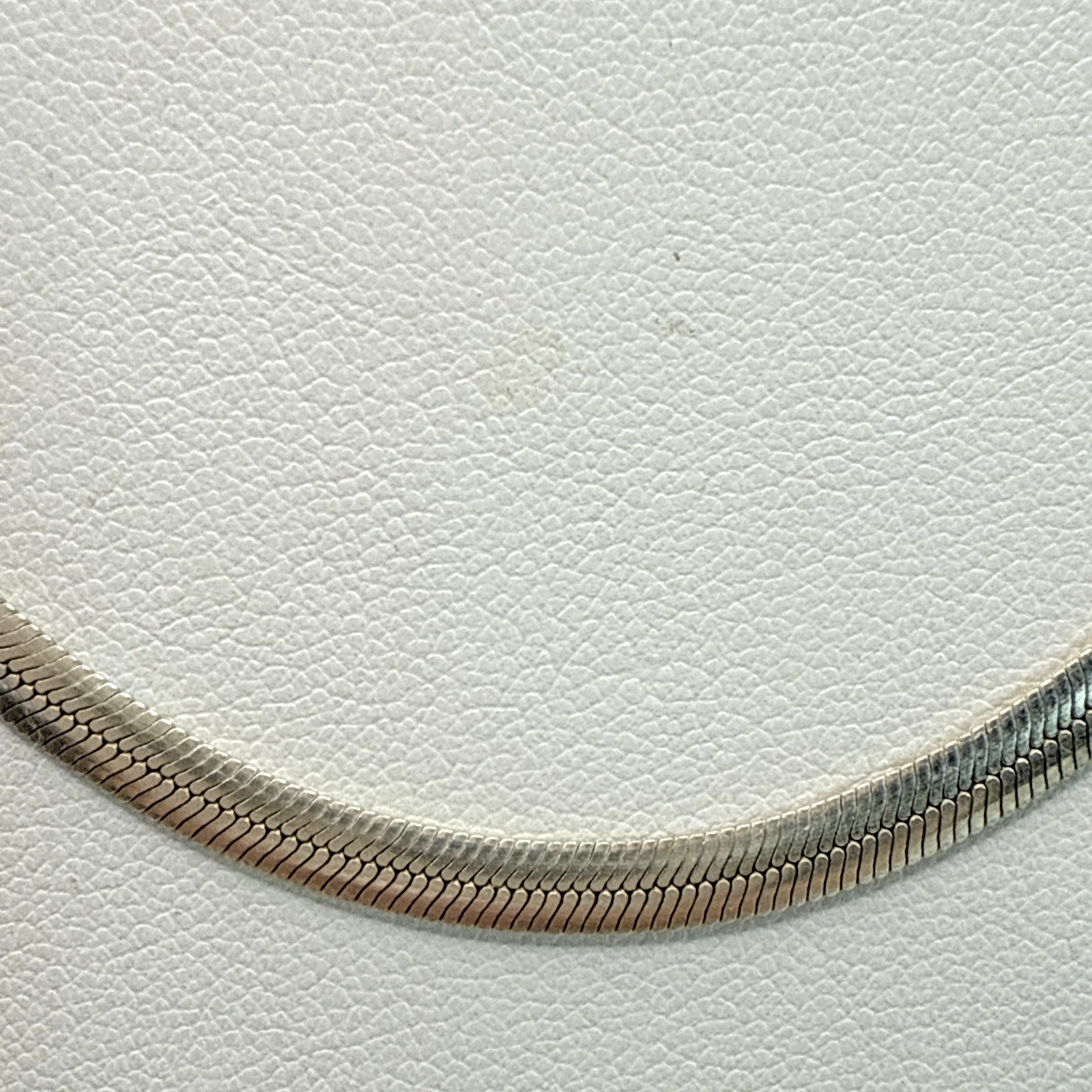 Italian Solid .925 Sterling Silver 20" Herringbon… - image 2