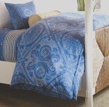 Ralph Lauren Isla Belize Dot California King Duvet 2 Shams Set Cotton 102x92