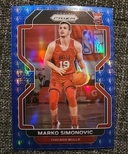 2021-22 Panini Prizm Marko Simonovic RC 75th Anniversary Blue Prizm 🏀