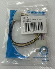 New Cables To Go 27397 14" Internal Power Extension Cable 5.25"
