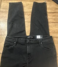 Simply Vera by Vera Wang 18 Skinny Ankle Zipper Black Stretch Denim Jeans, NWT