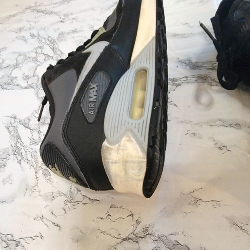 Nike Air Max 90 Sneakers Dark Grey and Black Size 6 youth, 7.5 Womens - Picture 4 of 6