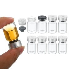8pcs 5ml Lab Empty Vials Borosilicate Glass Vial Sample Vials