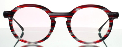 THIERRY LASRY Kingdomy 6300 Red Grey Unisex Round Eyeglasses 47-21-145 B:42 A