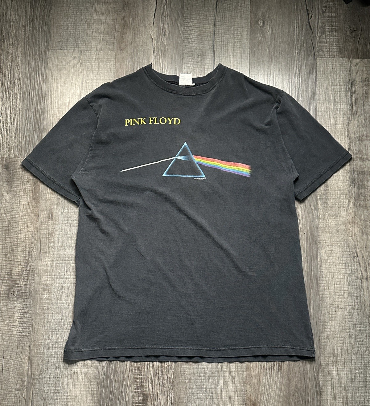 Vintage Pink Floyd Shirt Mens XL Black Dark Side Of The Moon 1998