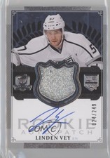 2013-14 Upper Deck The Cup Rookie 24/249 Linden Vey #159 Patch Auto 1e15