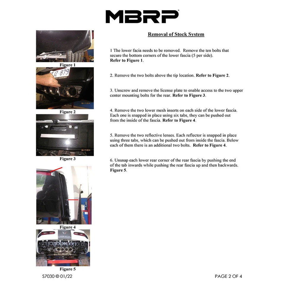 Escape trasero eje inoxidable MBRP S70304 para Chevrolet Corvette 2014-19 6,2 L V8 Foto 4 de 4