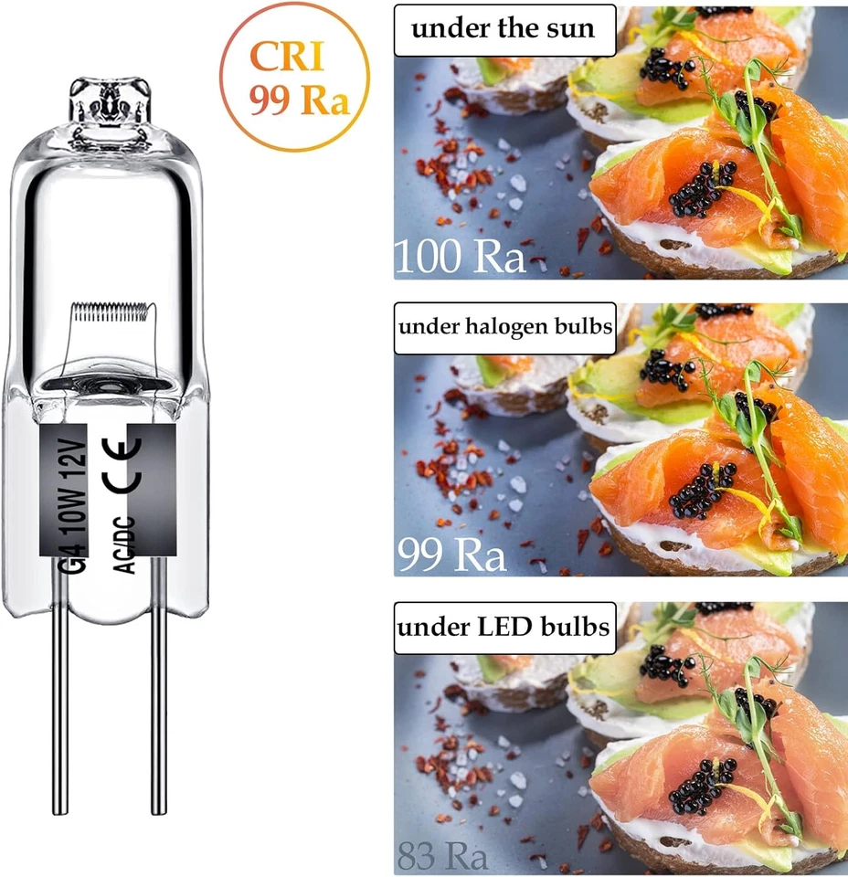 10x G4 Leuchtmittel Halogen  12V 10W 20W Lampe Lampen Stiftsockel Birne Warmweiß - Bild 2 von 4