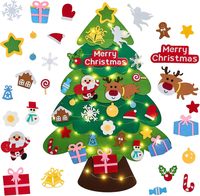 Filz Weihnachtsbaum Mit Lichtern FüR Kinder – 3,28Ft DIY Filz Baum Mit 27 Orname