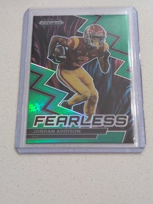 2023 Panini Prizm Draft Picks - Fearless Jordan Addison #F-23 Green Prizm (RC)