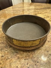 Advantech Brass Test Sieve, #40 Stainless Steel Mesh, 8" Diameter