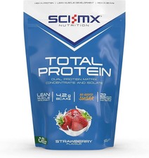 Sci-Mx Total Protein Strawberry 900g, Brand new and sealed. Free post to UK 19.99 per kilo